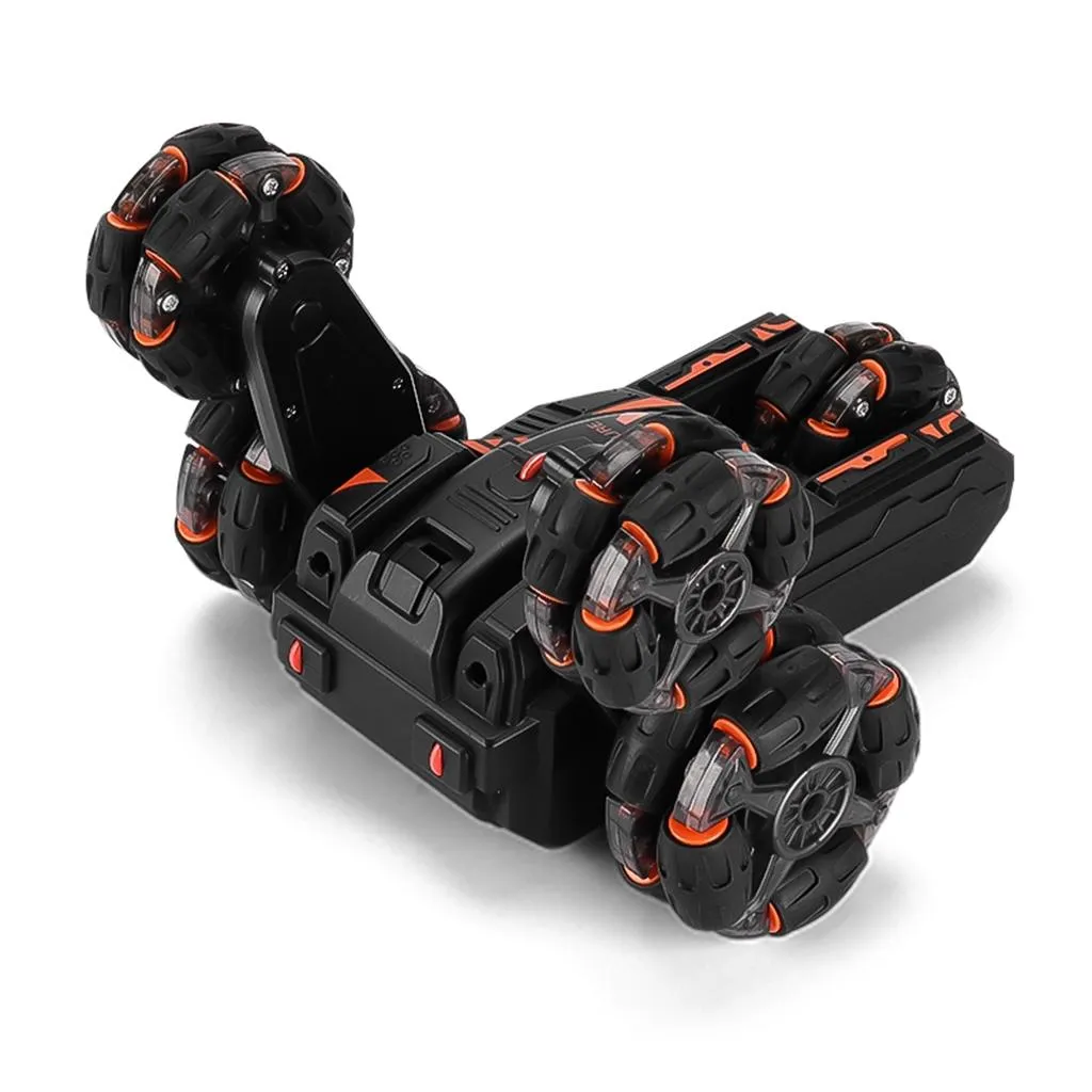 360-Degree Swing Arm RC Car | Double Control | 2.4G | Multifunctional Five-Wheeled | Grey