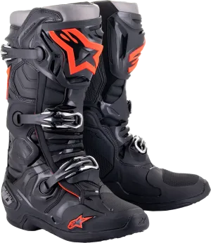 ALPINESTARS Tech 10 Boots - Black/Red Fluorescent - US 11 2010020-1030-11