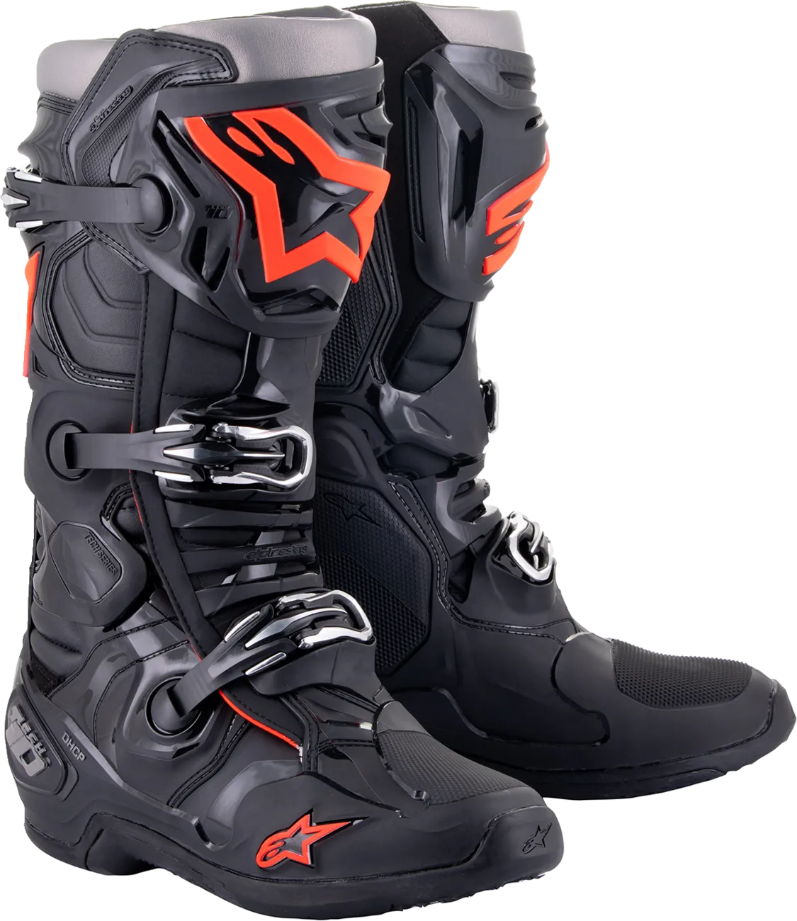ALPINESTARS Tech 10 Boots - Black/Red Fluorescent - US 12 2010020-1030-12