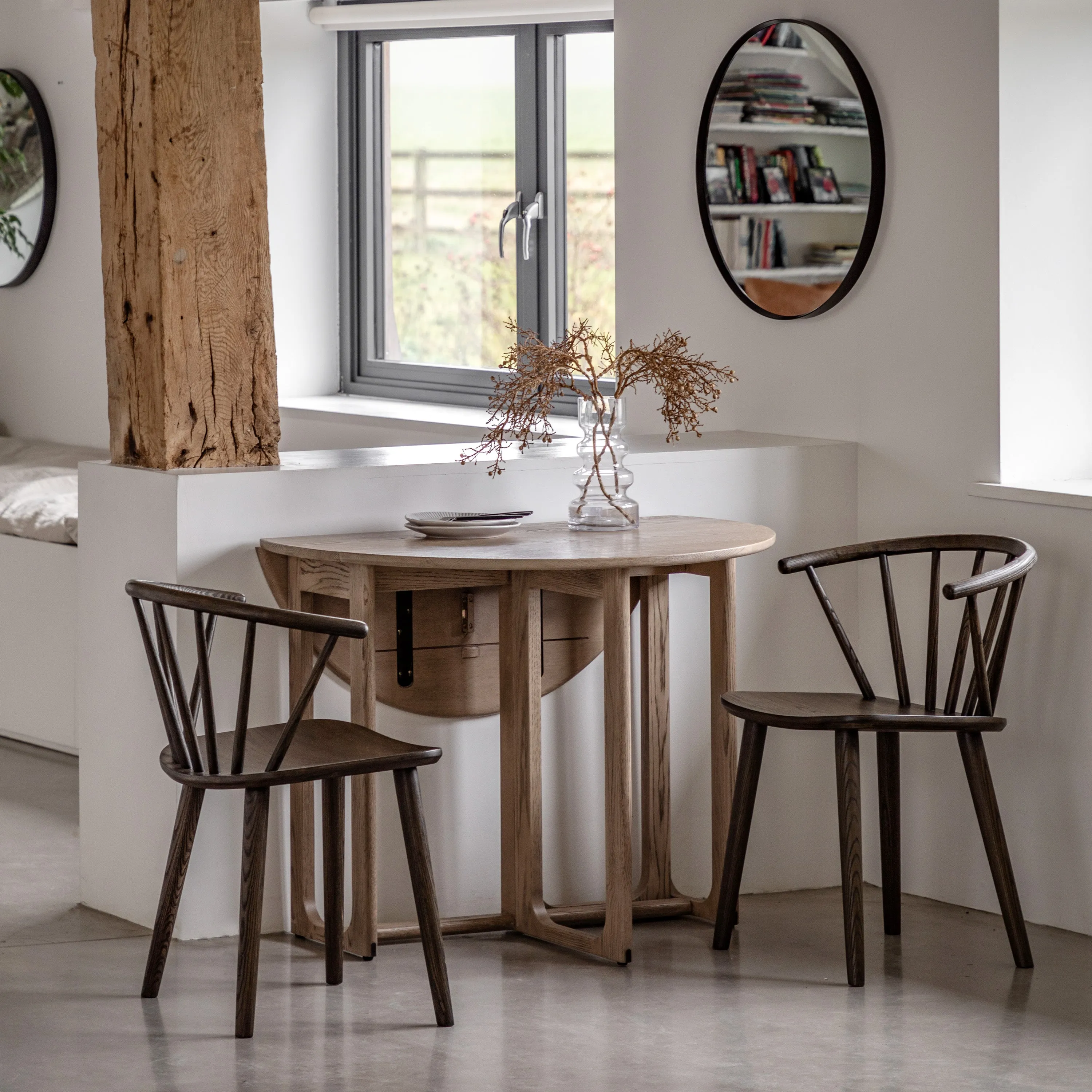 Amos Craft Folding Dining Table Smoked