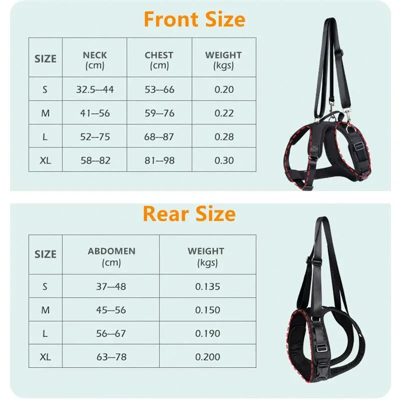 AnniePaw Split Lift Harness Support for Disabled Elderly Dogs
