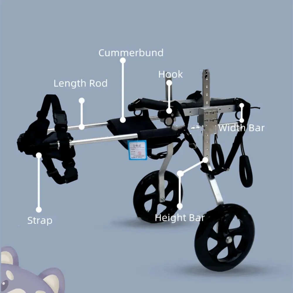 AnniePaw Wheelchair for Hind Limb Support - Mobility Cart for Medium & Large Dogs