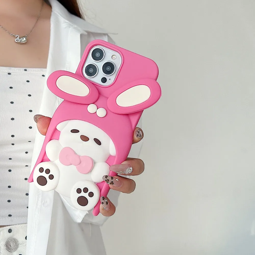 Anti-Slip Bunny TPU (Soft) Silicone Phone Case - iPhone 15