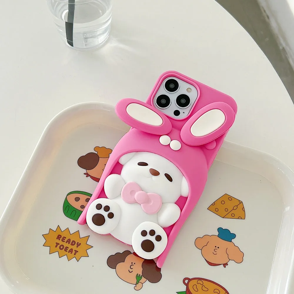 Anti-Slip Bunny TPU (Soft) Silicone Phone Case - iPhone 15