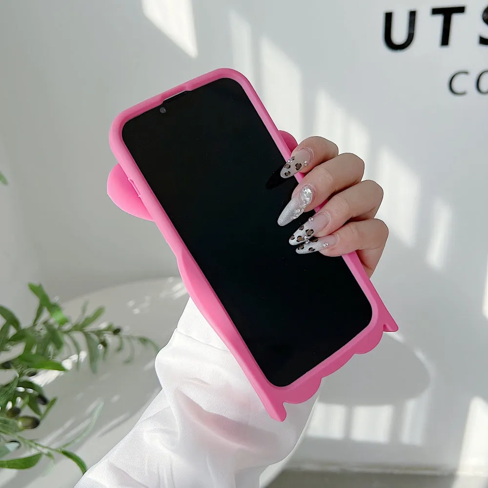 Anti-Slip Bunny TPU (Soft) Silicone Phone Case - iPhone 15