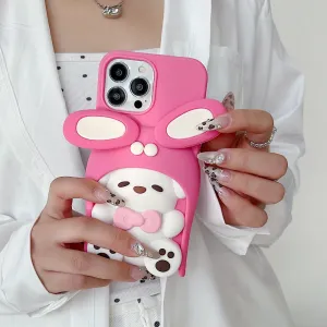Anti-Slip Bunny TPU (Soft) Silicone Phone Case - iPhone 15