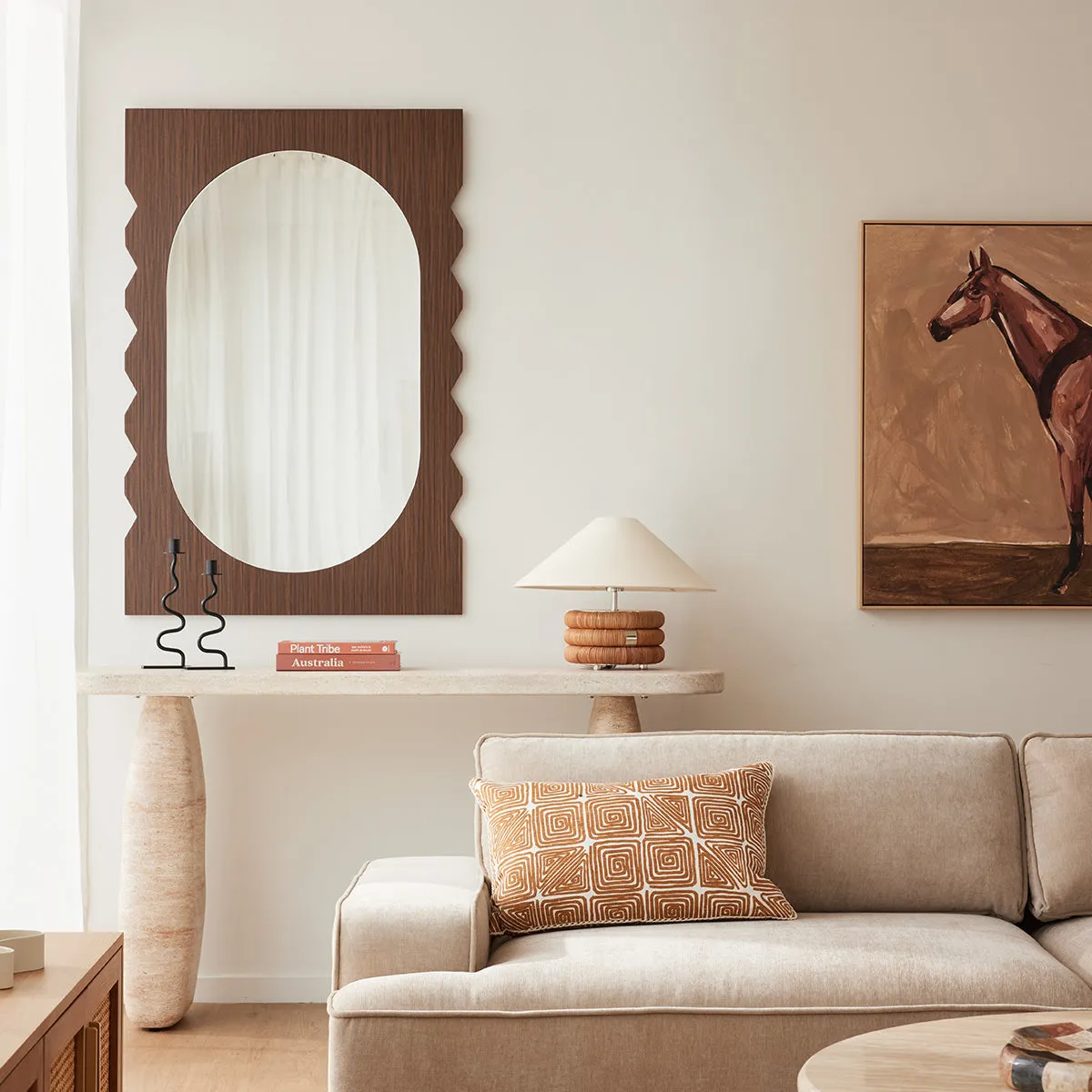 Azzurra Console (Travertine Finish)