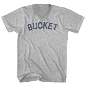 Bucket Adult Cotton V-neck T-shirt