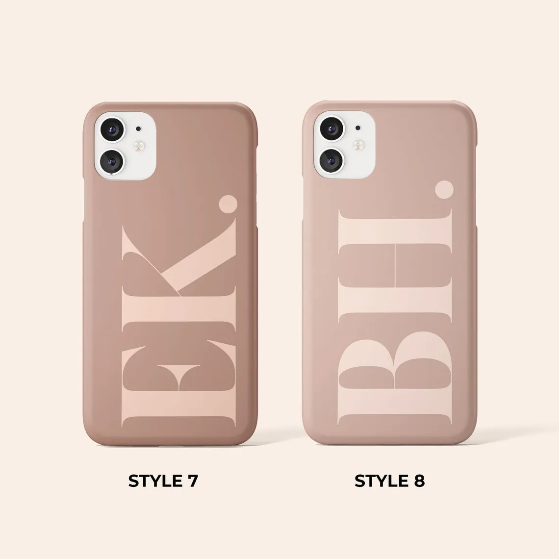 Classy Initial Name Custom Slim Soft Cases