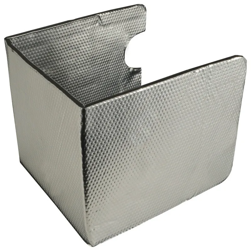 DEI Heat Barrier - Form-A-Barrier - 12 x 12" Sheet - Self Adhesive Backing - Aluminized Insulated Matt - Silver