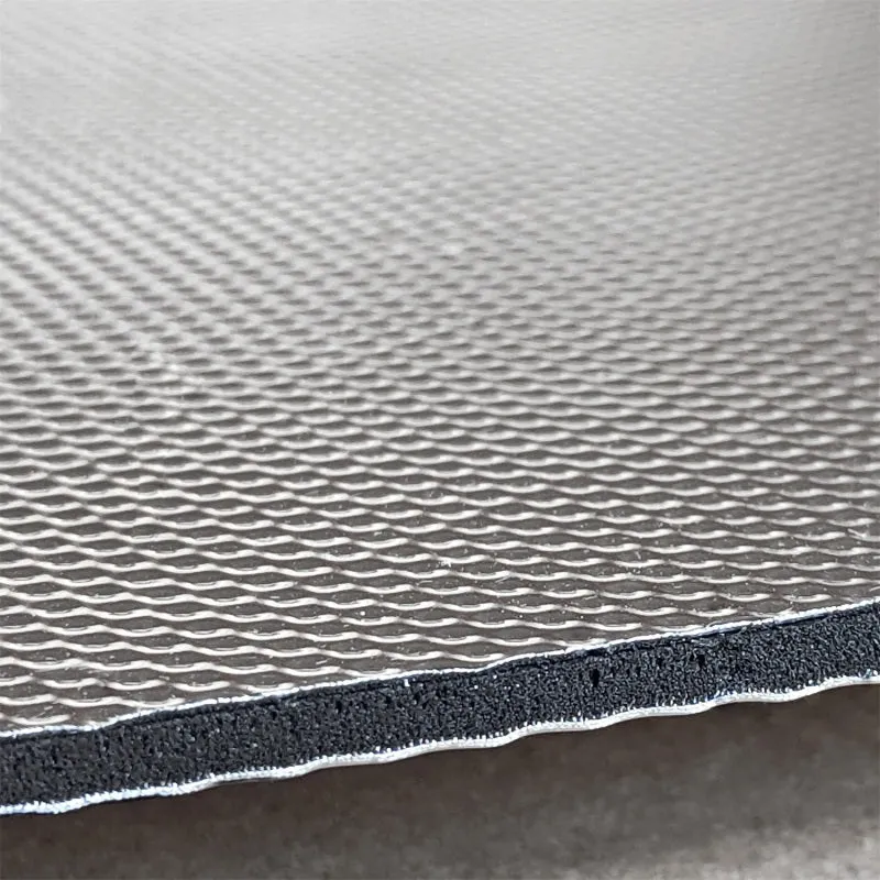 DEI Heat Barrier - Form-A-Barrier - 12 x 12" Sheet - Self Adhesive Backing - Aluminized Insulated Matt - Silver