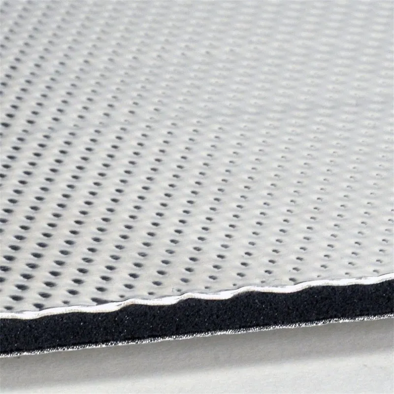 DEI Heat Barrier - Form-A-Barrier - 12 x 12" Sheet - Self Adhesive Backing - Aluminized Insulated Matt - Silver