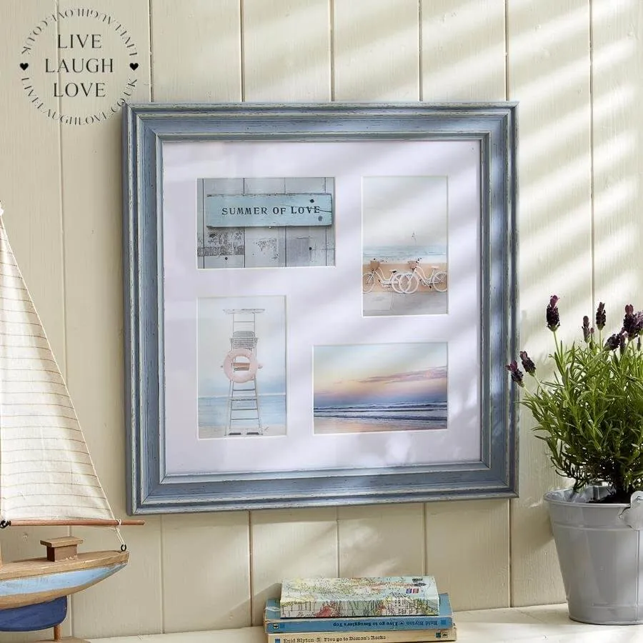 Distressed Nautical Blue Multi Frame