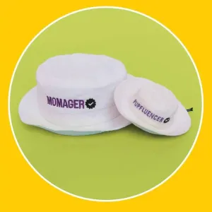 Dog 'Pupfluencer' Bucket Hat with Matching 'Momager' Human Hat