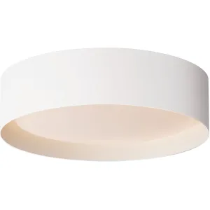 Echo 16 in. LED Flush Mount Light White Finish