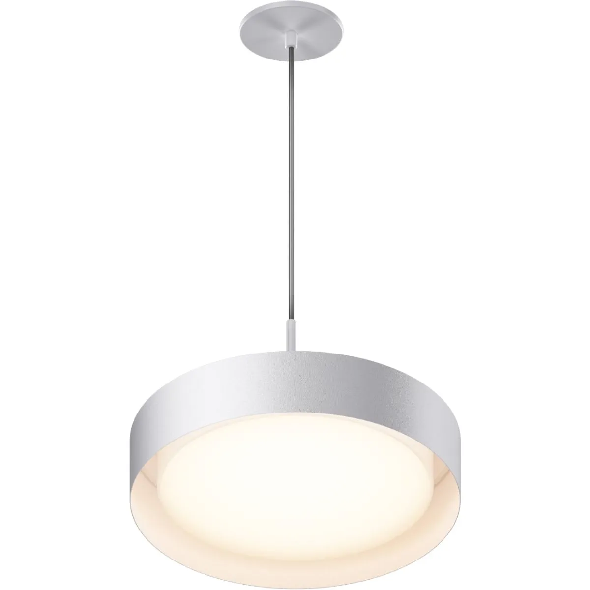 Echo 16 in. LED Pendant Light White finish