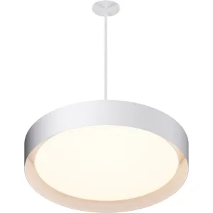 Echo 24 in. LED Pendant Light White finish