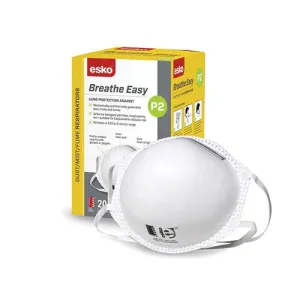 Esko | BreatheEasy P2 Non-Valved Mask | Carton of 20 Boxes