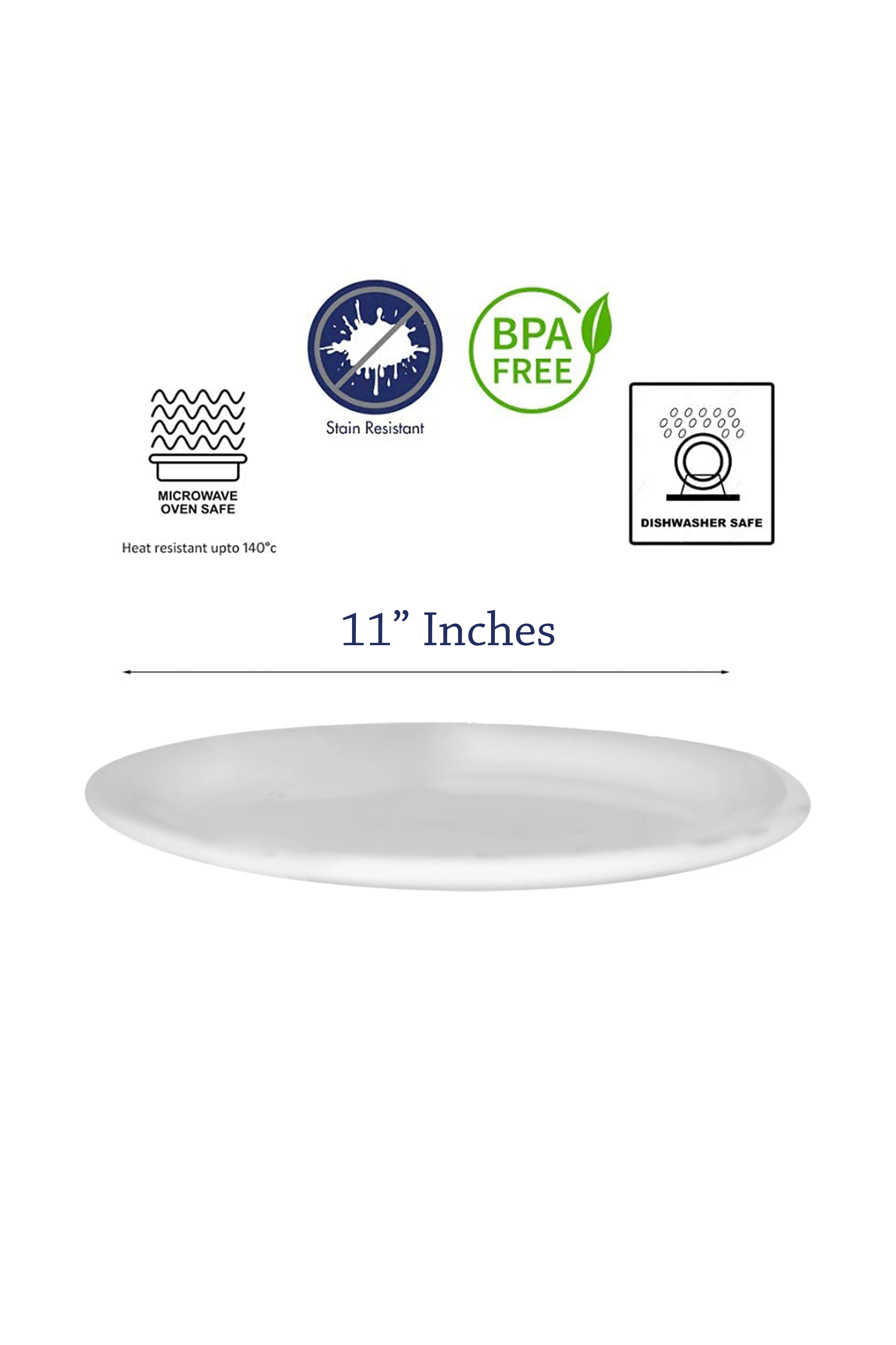 Exclusive 11" Dinner Plate Melamine Multicolor Fur. (4050)
