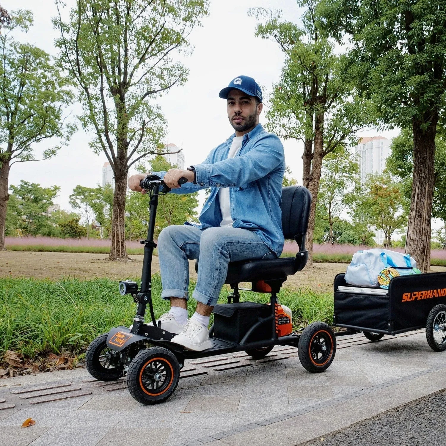 Explorer Mobility Scooter - Heavy-Duty Design, 48V 2Ah Battery, 350lb Capacity