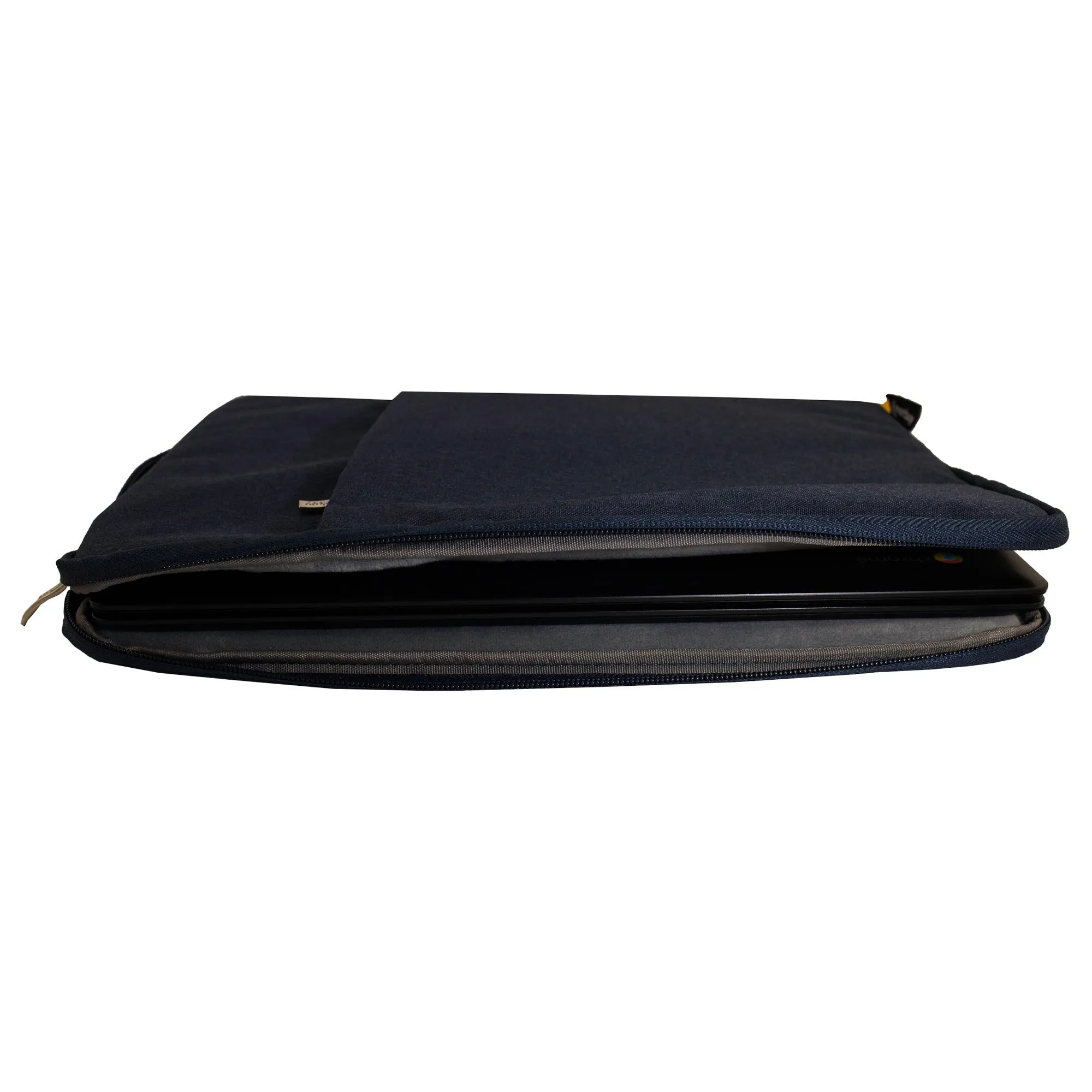 Fabric Zipper Sleeve - Dark Blue