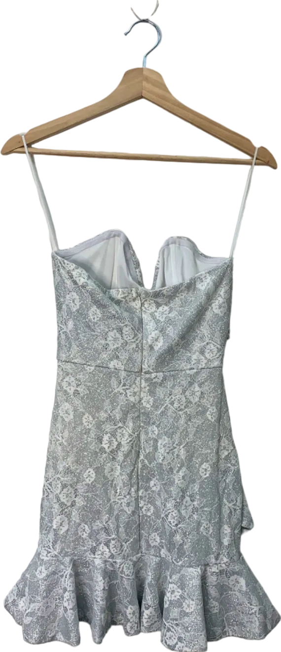 Fashion Nova White Lace Mini Dress XS