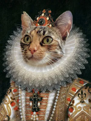 Feline Queen - Cat Portrait - Posters