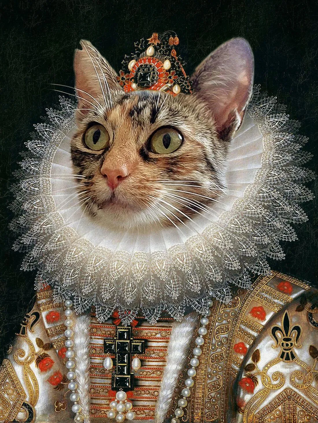 Feline Queen - Cat Portrait - Posters