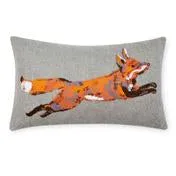 Fox Embroidered Cushion