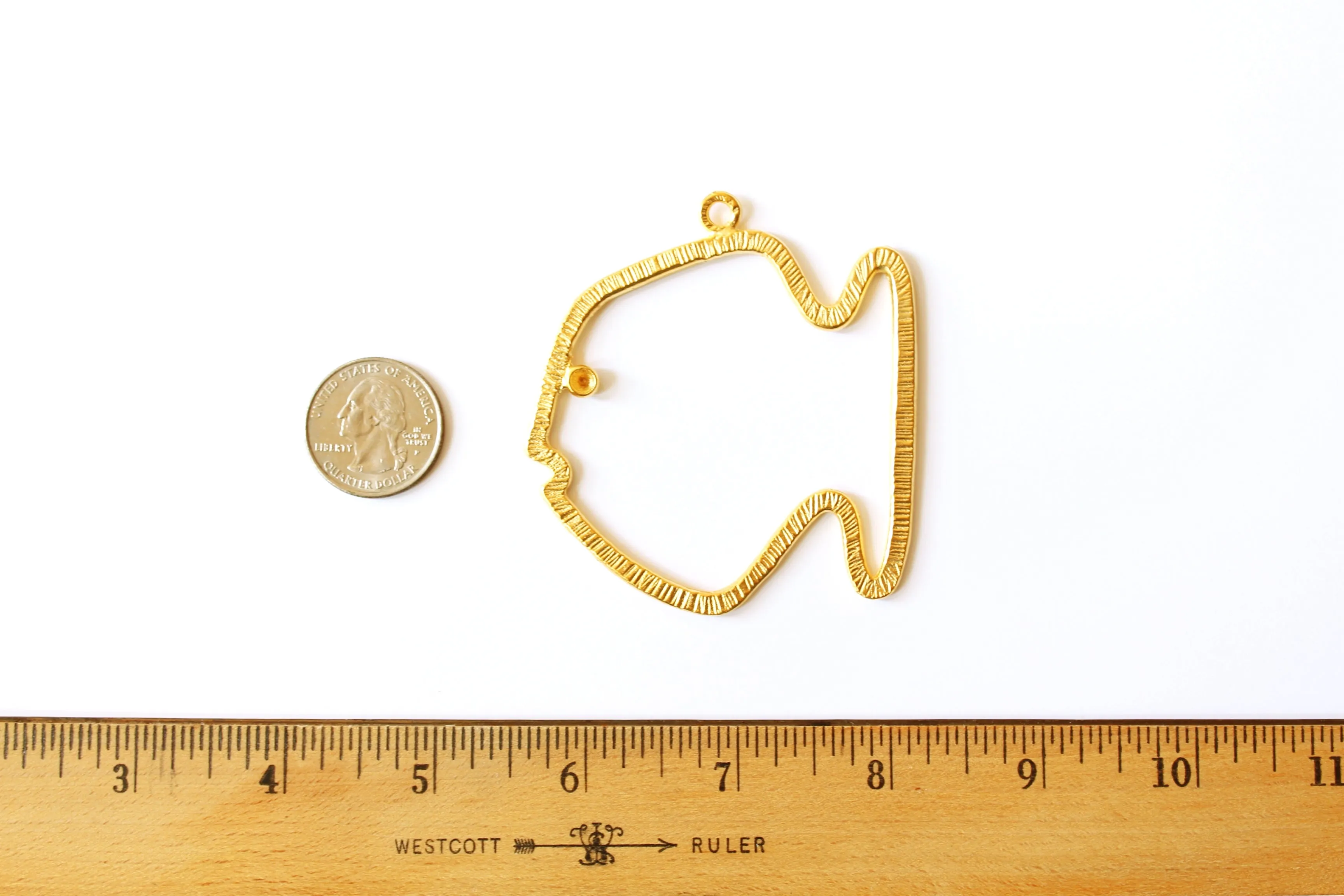 Frank the Fish - Large Outline Pendant