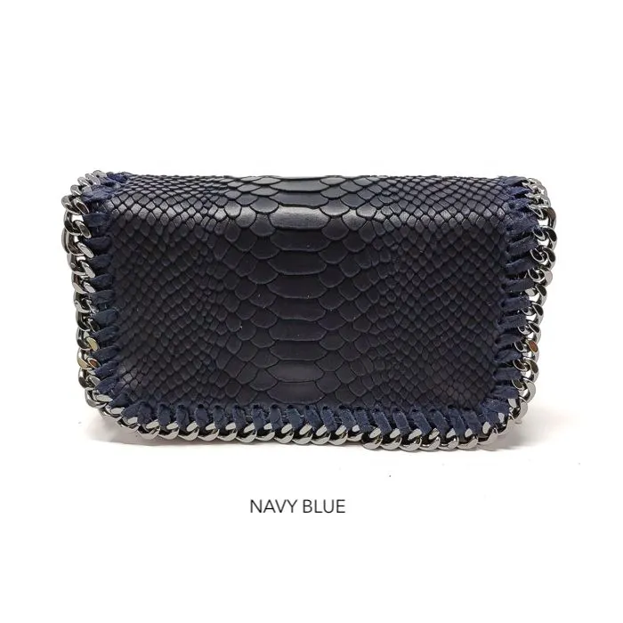 Genuine Leather Croc Crossbody