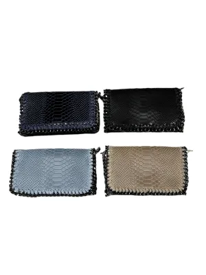 Genuine Leather Croc Crossbody