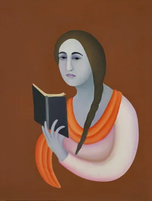Girl Reading Book - Art Prints