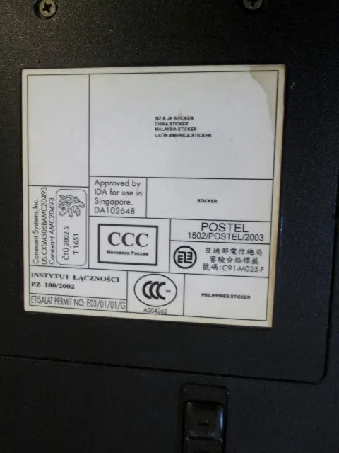 HP COMPAQ nx9010 NOTEBOOK PC laptop computer DVD Player