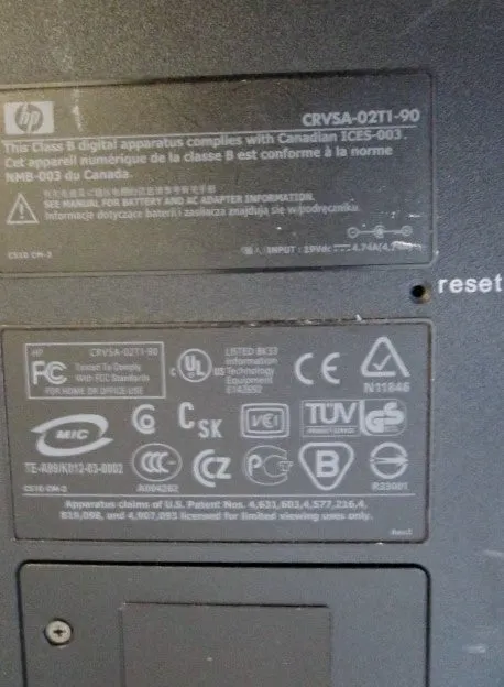 HP COMPAQ nx9010 NOTEBOOK PC laptop computer DVD Player