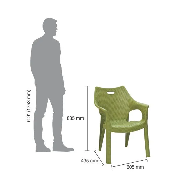 Italica Fortuner Premium Plastic Chair