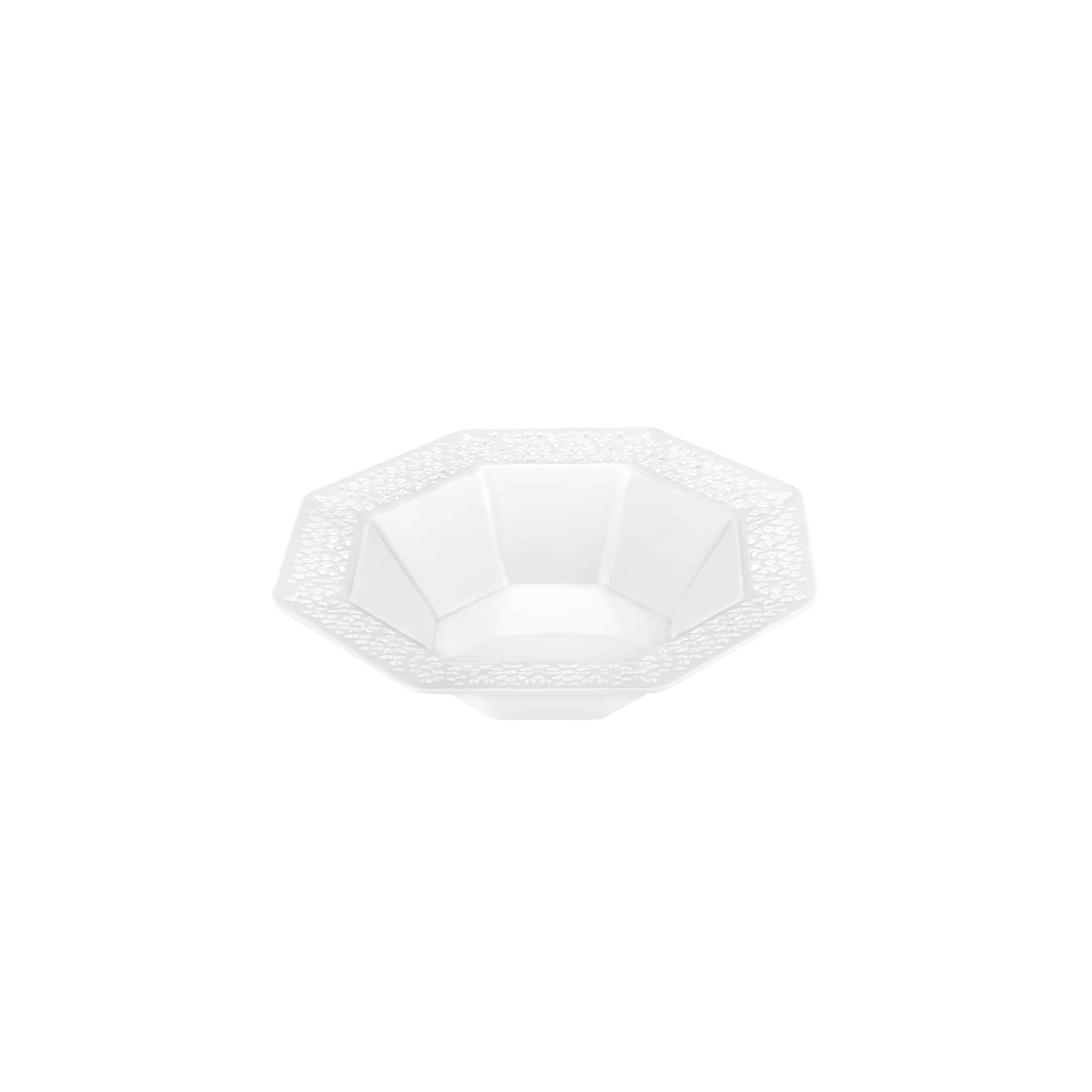 Lacetagon Premium Plastic Octagonal Dinnerware