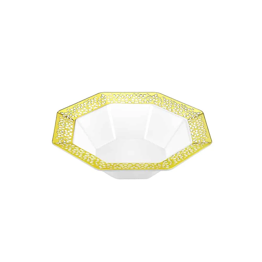 Lacetagon Premium Plastic Octagonal Dinnerware