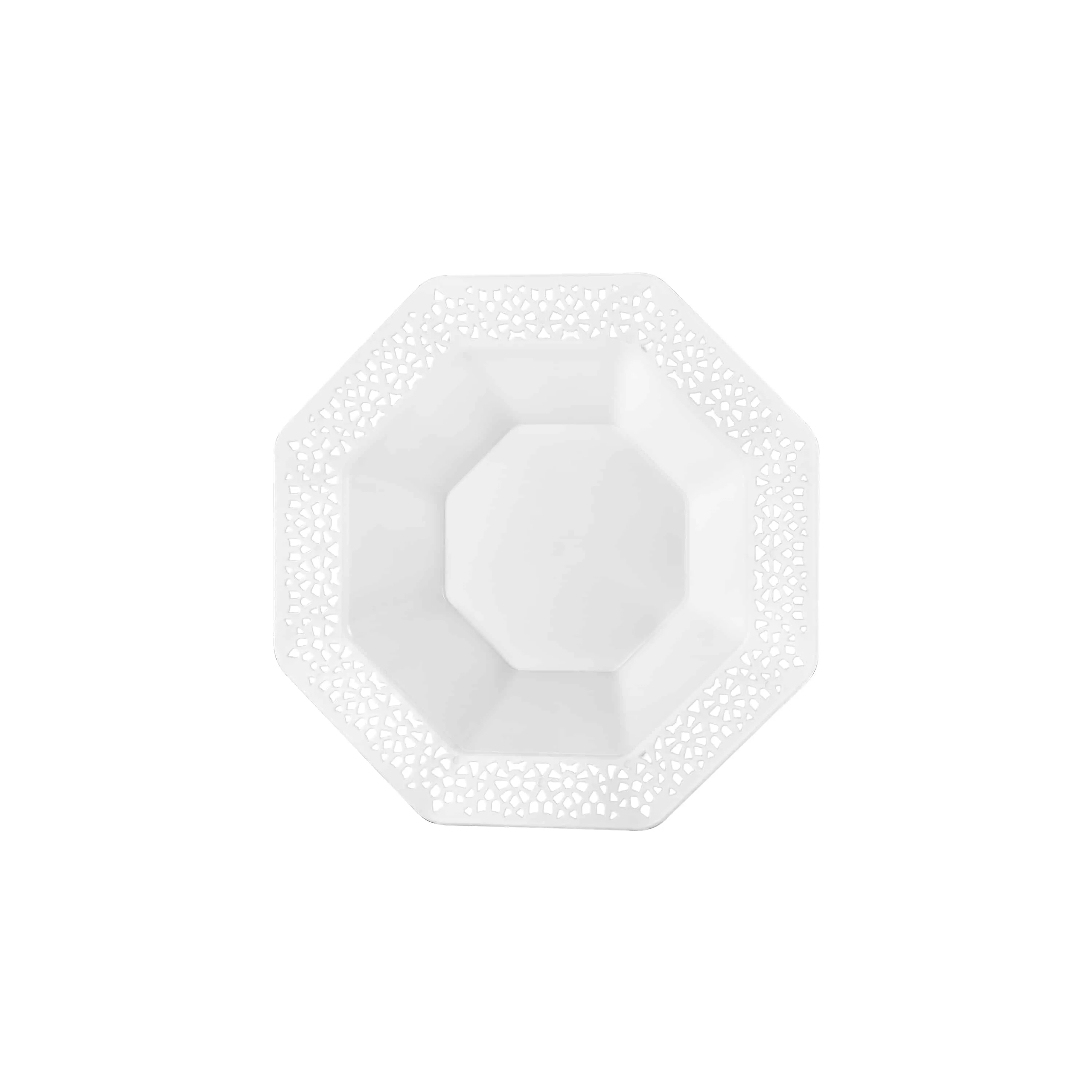 Lacetagon Premium Plastic Octagonal Dinnerware