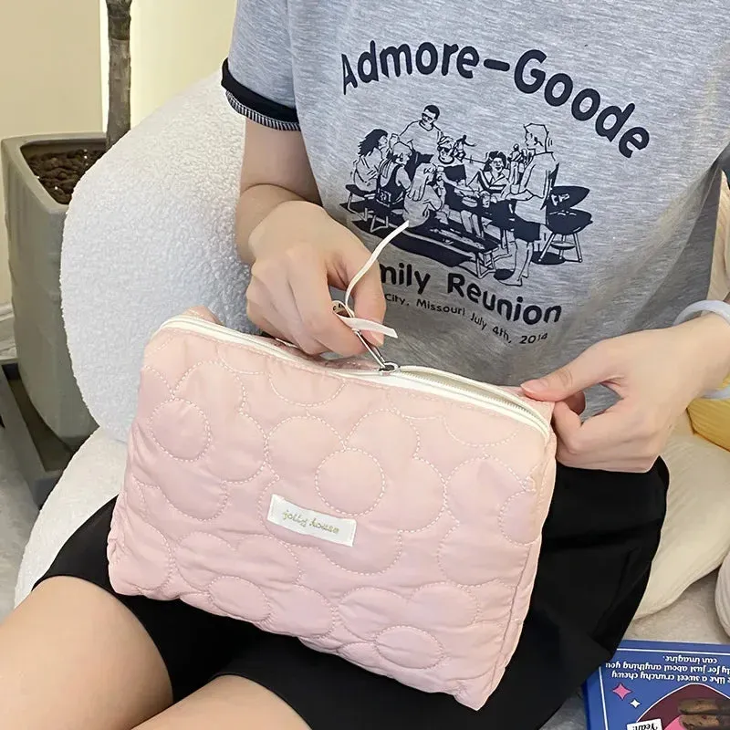 Large Capacity Women's Cosmetic Bags Cases Casual Ladies Small Storage Bag with Zipper Female Travel Clutch Bag Small Handbags