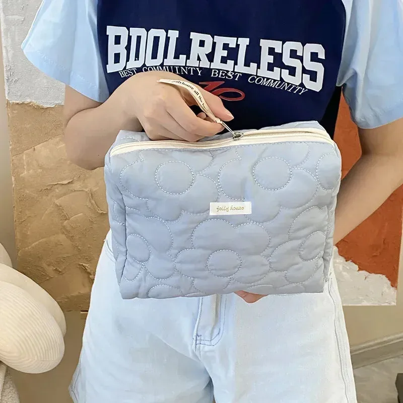 Large Capacity Women's Cosmetic Bags Cases Casual Ladies Small Storage Bag with Zipper Female Travel Clutch Bag Small Handbags