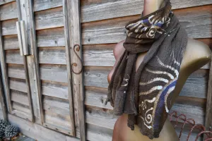 Light To The Cabin Handmade Batik Scarf in Woven Organic Cotton