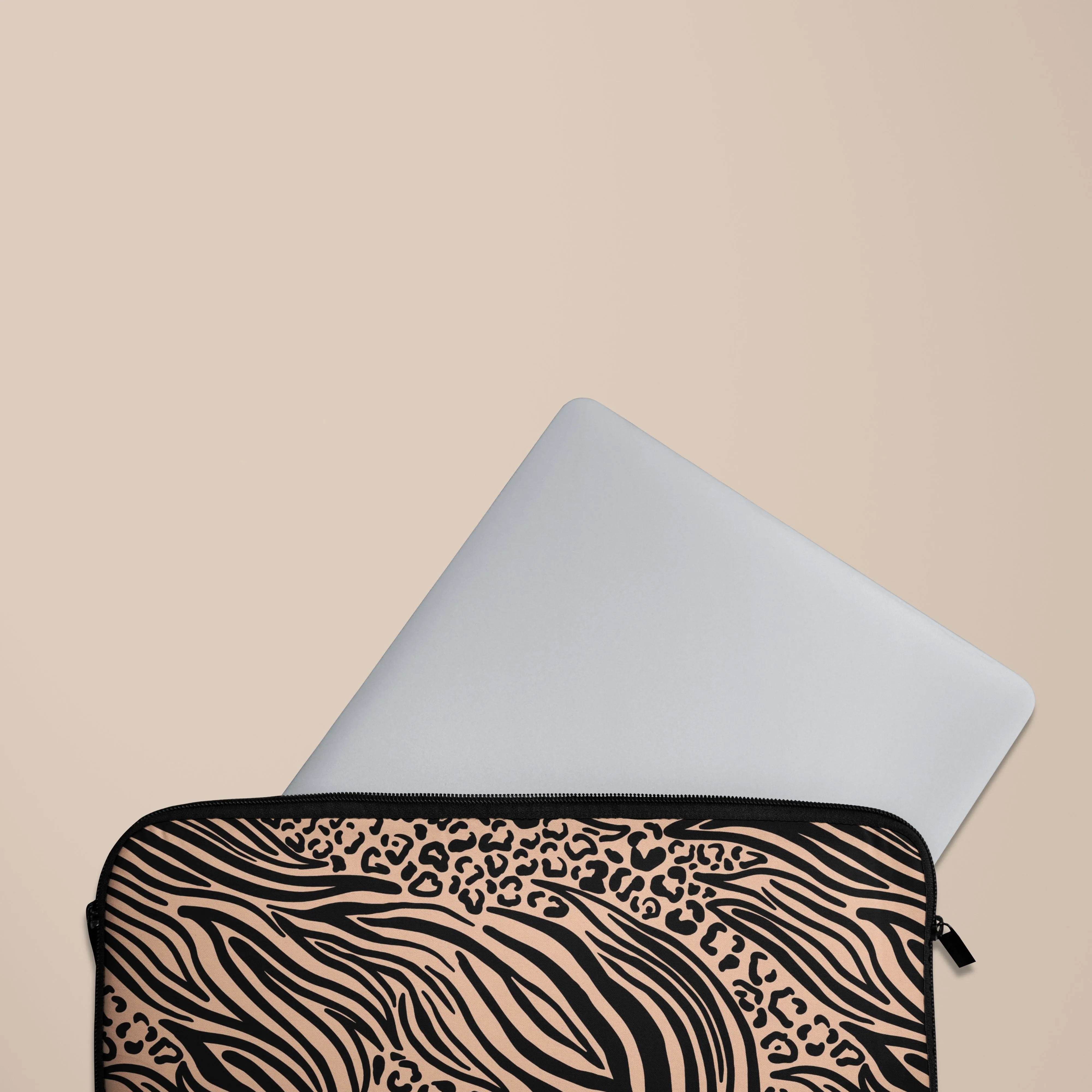Light Zebra Laptop Sleeve