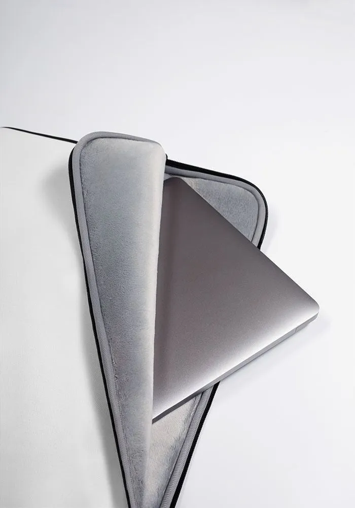 Light Zebra Laptop Sleeve