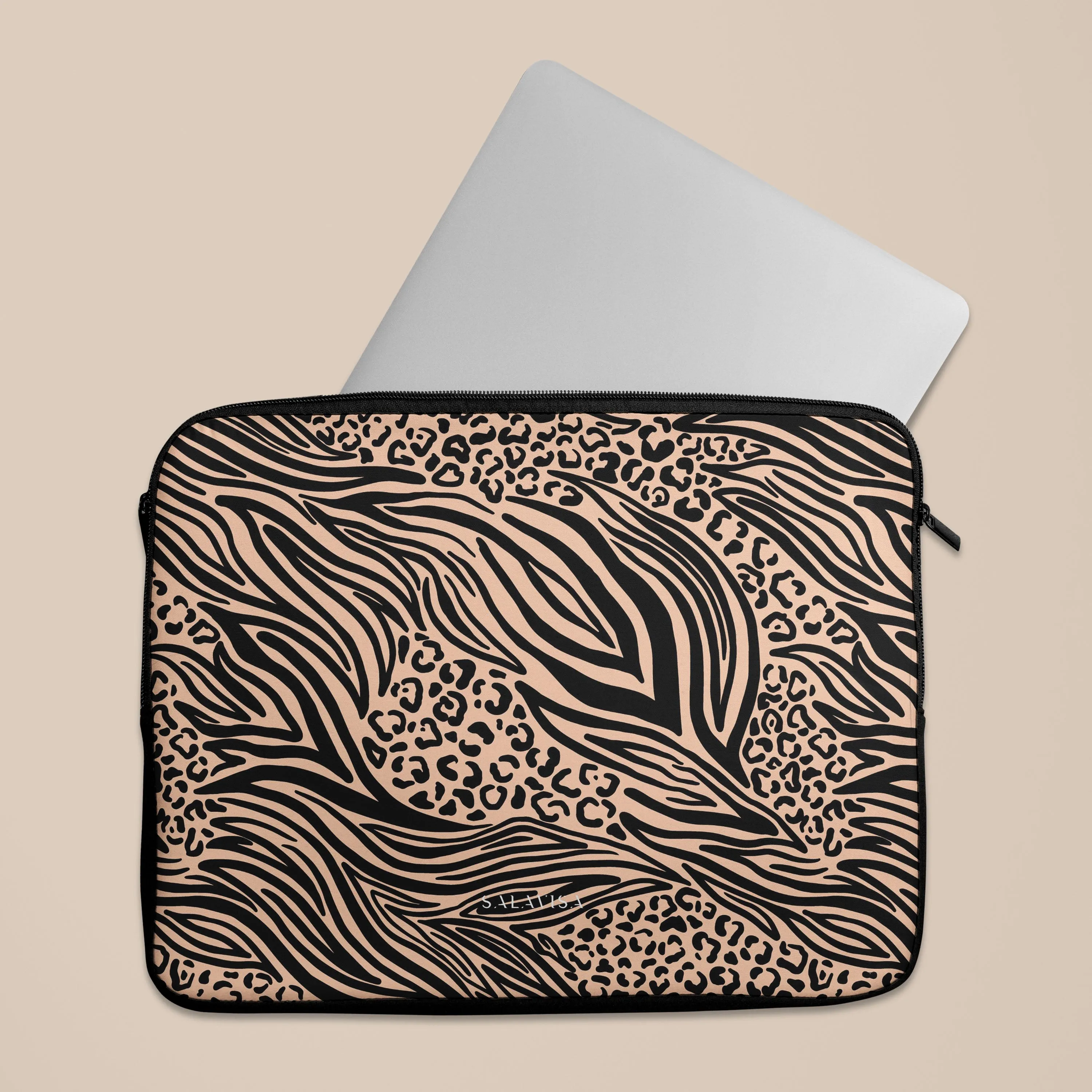 Light Zebra Laptop Sleeve