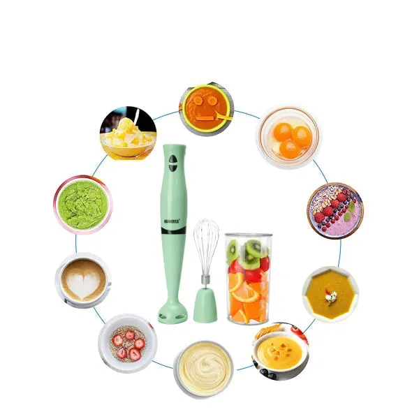 Lorente Travel Blender Electric mixer, stainless steel stick hand mixer, mixer food processor, egg beater smoothie cup juicer meat grinder