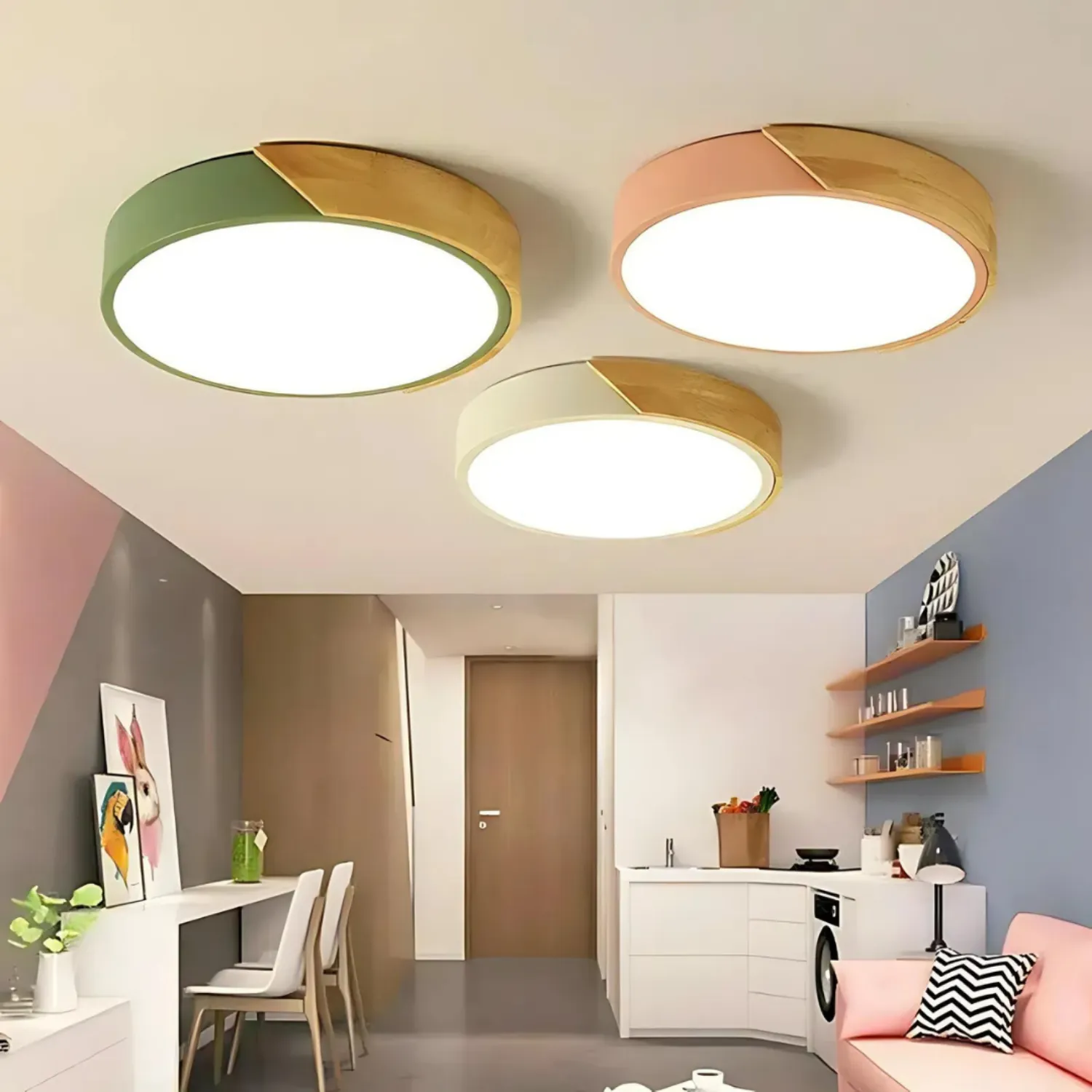Macaron - Round LED Flush Light