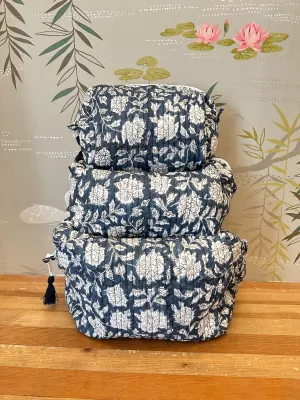 Maison de Frédéric Cosmetic Bag- Navy Blue