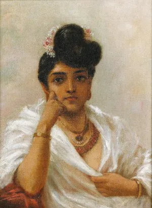 Malabar Beauty - Raja Ravi Varma - Vintage Indian Art Painting - Posters