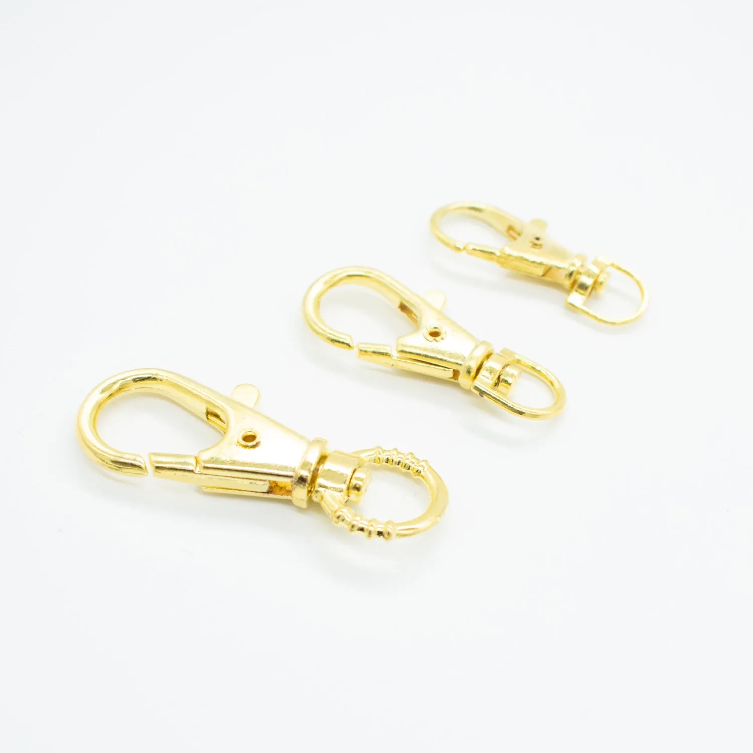 Metal Swivel Clip Hooks Gold